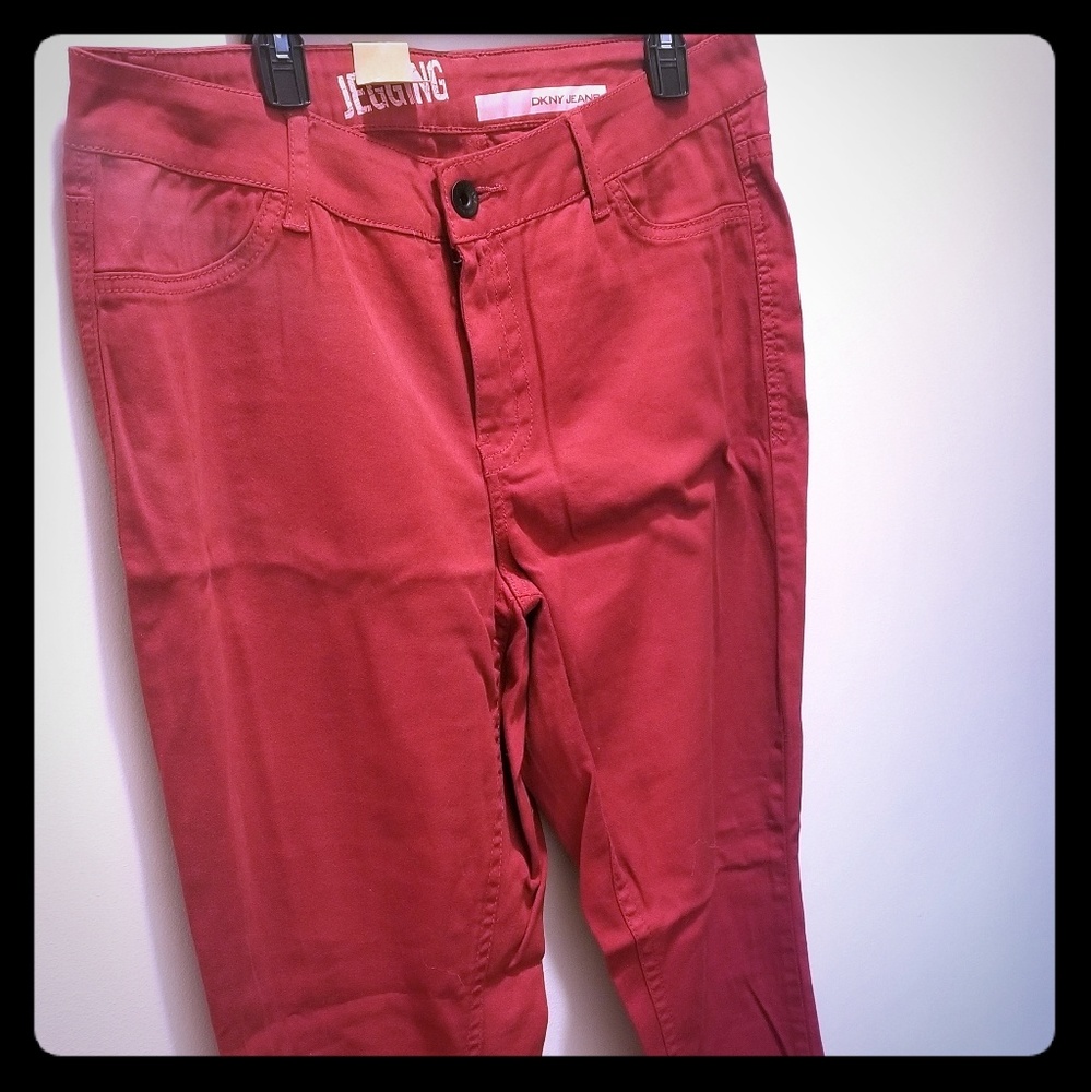 Brick red dkny jeggings